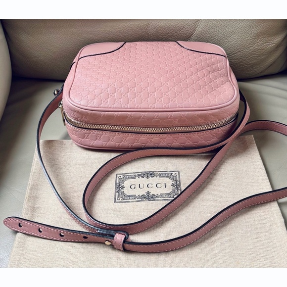 Authentic Gucci Bree Guccissima Leather Crossbody Camera Bag - Picture 6 of 14